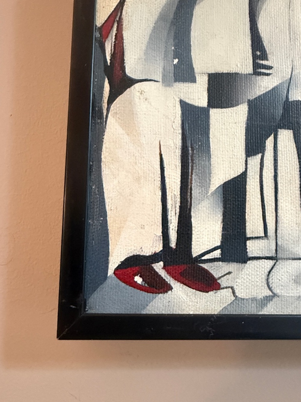 1980 Ken Radack Signed Abstract Modernist Figurative Painting Art Framed Artwork - Picture 4 of 16